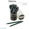 Ручка шариковая "Palermo" 0,7мм синяя, автомат, корпус зеленый, металл 20-0250/03 от магазина "Карандаш"