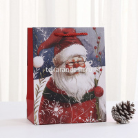 Пакет подарочный "Новый год" 18х23х10см 4 вида Y10548-24 от магазина "Карандаш"