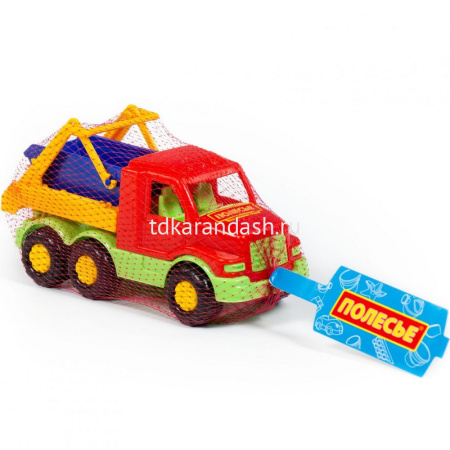 Спецмашина-коммунальная "Максик" в сетке, пластик 19,6x8,3x10,3см 35189 от магазина "Карандаш"