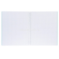 Тетрадь А5 80л клетка "Canvas. Бирюза" на спирали пластиковая обложка 081645 от магазина "Карандаш"