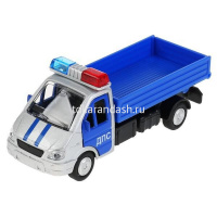 Машина "Газель.Самосвал Полиция 3302" инерционная, металл 12см (открывающиеся двери) SB-19-22-P-WB от магазина "Карандаш"