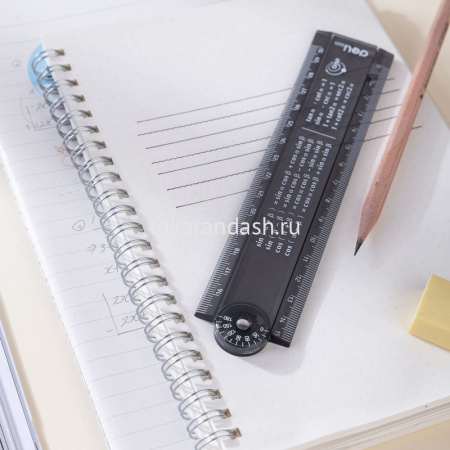 Линейка 15-30см "Orbit" складная, прозрачная тонированная, пластик EG01102 от магазина "Карандаш"