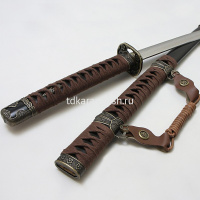 Меч самурайский тачи 102см черный, металл/дерево/текстиль JL-013-KA от магазина "Карандаш"