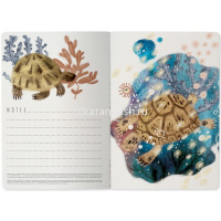 Тетрадь А5 40л клетка "Фантащия. Кораллы" прошитый блок матовая ламинация 7-40-001/141 от магазина "Карандаш"