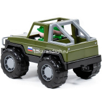 Машина военная "Джип Сафари" в сетке, пластик 23,5х14,5х13,2см 47038 от магазина "Карандаш"