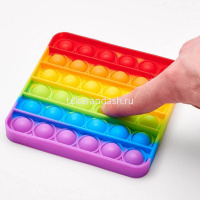 Игрушка-антистресс "Pop it" 12,7х12,5см квадрат, разноцветный M-9976 от магазина "Карандаш"