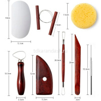 Набор инструментов для моделирования 8шт. металл/дерево HG5739 от магазина "Карандаш"