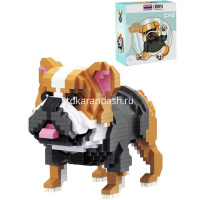 Конструктор 3D "Пёсик в костюме-2" 1021 деталь 15х14х9см пластик 18394BA от магазина "Карандаш"
