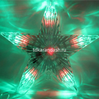 Верхушка на елку Звезда 21см, 31 диодов, пластик 2021-197 от магазина "Карандаш"