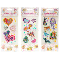 Наклейки со стразами  25х10см ассорти. Y7218-18 от магазина "Карандаш"