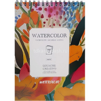 Скетчбук А3 30л 180г/м2 "Рисунки" акварельная бумага, спираль, кремовая бумага, жесткая подложка от магазина "Карандаш"