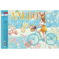 Альбом для рисования А4 32л "Мир твоими глазами" на спирали перфорация на отрыв 5 дизайнов 079773 от магазина "Карандаш"