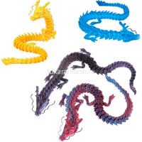 Фигурка 3D "Дракон" 45см подвижный, пластик, 6 цветов 11257-24 от магазина "Карандаш"