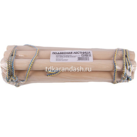 Лестница веревочная 30х150см с деревянными перекладинами 4607155185970 от магазина "Карандаш"