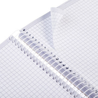 Тетрадь А5 120л клетка "Morris" на спирали твердая обложка 080555 от магазина "Карандаш"