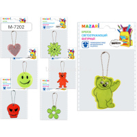 Брелок светоотражающий 4-7см фигурный, ассорти M-7202 от магазина "Карандаш"