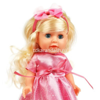 Кукла "Анечка" 25см с расческой и заколками, озвученная (100 фраз, песни, загадки, фразы) от магазина "Карандаш"