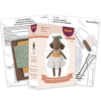 Набор для шитья "Слоник Дафна" (ткань, пуговицы, нитки, иглы, выкройка) FL-0403 от магазина "Карандаш"