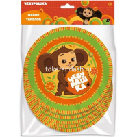 Набор тарелок "Чебурашка 18см 6шт бумажные ND 80107537 от магазина "Карандаш"