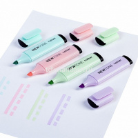 Набор маркеров текстовыделителей "NEWtone Pastel" 4шт, клиновидный наконечник, толщина линии 1-5мм от магазина "Карандаш"