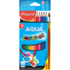 Карандаши акварельные 12 цветов "COLOR'PEPS" с кисточкой картон 836011