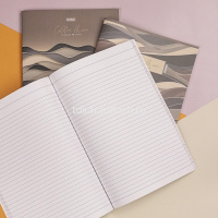 Тетрадь А4 96л линия "Кофейный муар" на скобе матовая ламинация 3 дизайна 093590 от магазина "Карандаш"