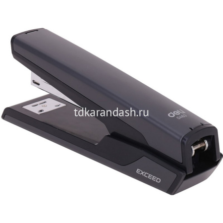 Степлер №24/6,26/6,26/8 50л "Exceed" глубина 55мм пластик, черный E0371BLACK от магазина "Карандаш"