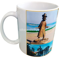 Кружка 350мл "Виды Томска №3. Я люблю Томск! Достопримечательности города" белая, керамика от магазина "Карандаш"