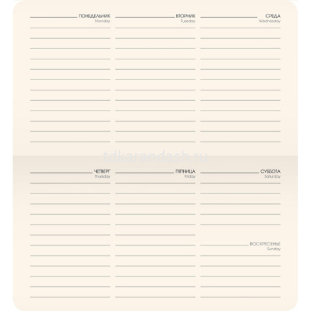 Планинг недатированный 90х165мм 128стр. карманный красный, искусственная кожа Soft Touch ПИКСТ226407 от магазина "Карандаш"