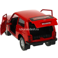 Машина "LADA 4x4" цвет ассорти, инерционная, металл 12см (открывающиеся двери) LADA4X4-12DB6-MIX от магазина "Карандаш"