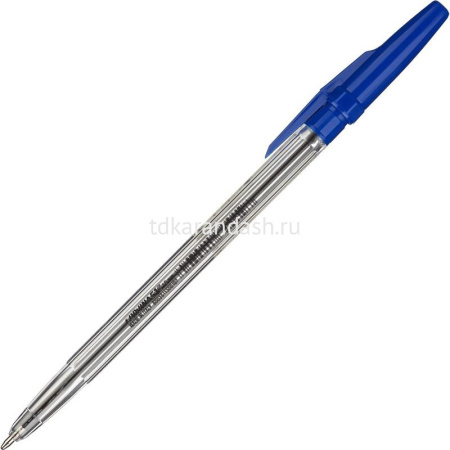 Ручка шариковая "Classic 51" 0,7мм синяя, прозрачный пластиковый корпус 40163/02 от магазина "Карандаш"
