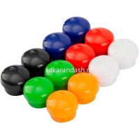 Картинка Магниты д/доски 15мм 12шт, ассорти, в блистере E7823 от магазина "Карандаш" Магниты д/доски 15мм 12шт, ассорти, в блистере E7823 от магазина "Карандаш"