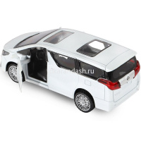Машина "Toyota Alphard" белая, инерционная, металл 17,5см (свет, звук, откр.двери) JB1251029 от магазина "Карандаш"