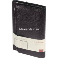 Ежедневник недатированный А5 "Dolce Vita" 192стр., черный, карман на молнии, искусственная кожа от магазина "Карандаш"