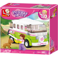 Конструктор "Микроавтобус для путешествий" 158 деталей 19х23х4,5см пластик (2 фигурки) M38-B0523 от магазина "Карандаш"