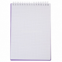 Блокнот А5 80л "Canvas. Фиолетовый" клетка, на спирали, пластиковая обложка 081525 от магазина "Карандаш"