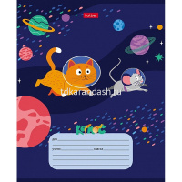 Тетрадь А5 12л клетка "Космическое приключение" на скобе 5 дизайнов 080064 от магазина "Карандаш"