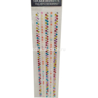 Наклейки Стразы 31х7,5см 10 цветов, 2 размера 2 вида Y8714-19 от магазина "Карандаш"