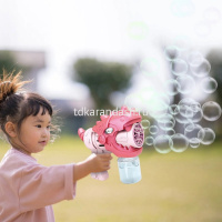 Мыльные пузыри - пистолет "Динозавр" электрический, 12 отверстий 18х18см ассорти PQ2395 от магазина "Карандаш"