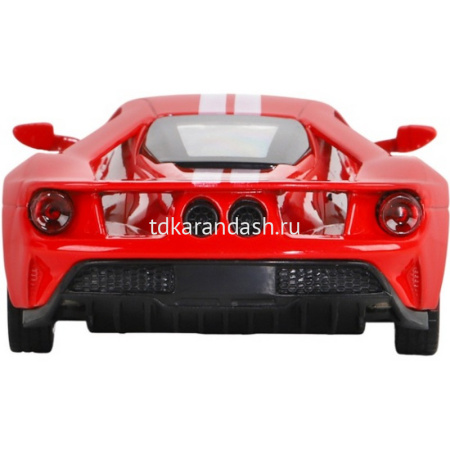 Машина "Ford GT" красная, инерционная, металл 17,5см (свет, звук, откр.двери) JB1200139 от магазина "Карандаш"