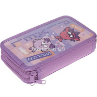 Пенал "Смешарики" 19х11х5см, прямоугольный, двухстворчатый, глянцевая ламинация 083348 от магазина "Карандаш"