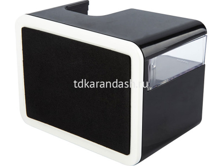 Набор настольный 12х10х9см 4 отделения, с диспенсером для скотча 18мм, черный E809 от магазина "Карандаш"