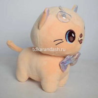 Котенок с бантом 23см коричневый BW2393 от магазина "Карандаш"