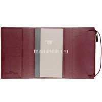 Ежедневник недатированный А5 "Dolce Vita" 192стр., бордовый, карман на молнии, искусственная кожа от магазина "Карандаш"