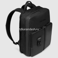 Рюкзак "Harper" 29х38х8см, 1 отделение, 3 кармана, черный, натуральная кожа CA6311AP/N от магазина "Карандаш"