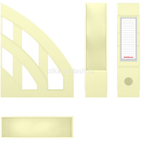 Лоток д/бумаг вертикальный "Office Pastel" ширина 7,5см желтый, пластик 55581 от магазина "Карандаш"
