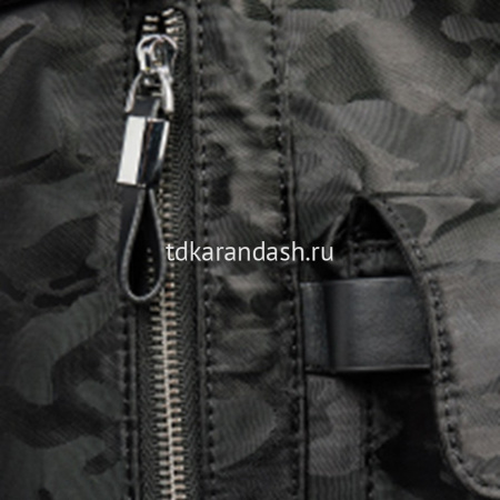 Рюкзак 37х28х17см, 780гр, 2 отделения, 4 кармана, USB разъем, паттерн с блеском, черный ВР89819 от магазина "Карандаш"
