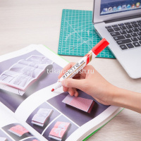 Маркер для белой доски "Mate" красный, пулевидный наконечник, толщина линии 2,0мм EU00340 от магазина "Карандаш"