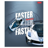 Тетрадь А5 12л клетка "Самый быстрый" на скобе 5 дизайнов 12Т5В1/067655 от магазина "Карандаш"