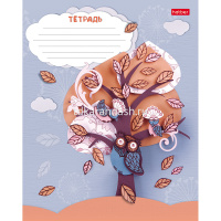 Тетрадь А5 12л клетка "Совушки" на скобе 5 дизайнов 12Т5В1/042160 от магазина "Карандаш"